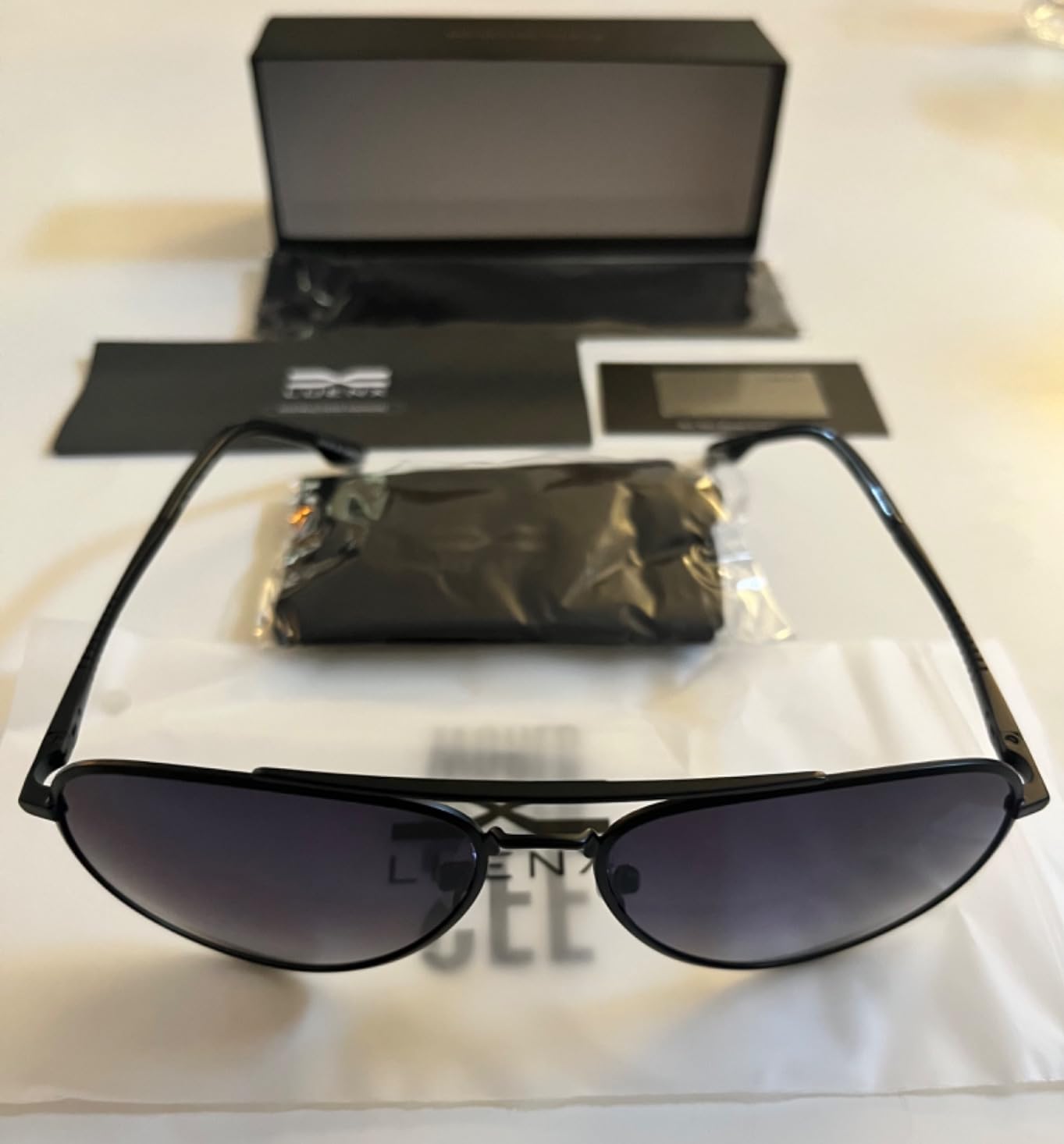 Luenx Aviator Polarized Sunglasses Men Women Classic UV400 Driving customer photo 2