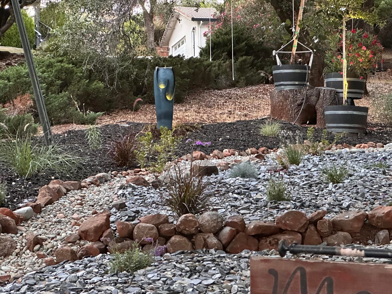 Naturefalls 40” H Modern Outdoor Fountain - 4 Crocks Outdoor Garden Fountains with Contemporary Design&LED Light for Garden, Patio, Deck, Porch, Backyard and Home Art Decor (40in, Light Gray) customer photo 1