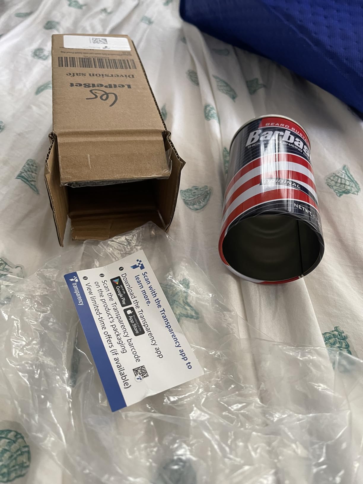 Barbasol Diversion Safe Stash Can with Food Grade Smell Proof Bag with Hidden Compartment for Keys, Cash and Valuables-Steel Material customer photo 2