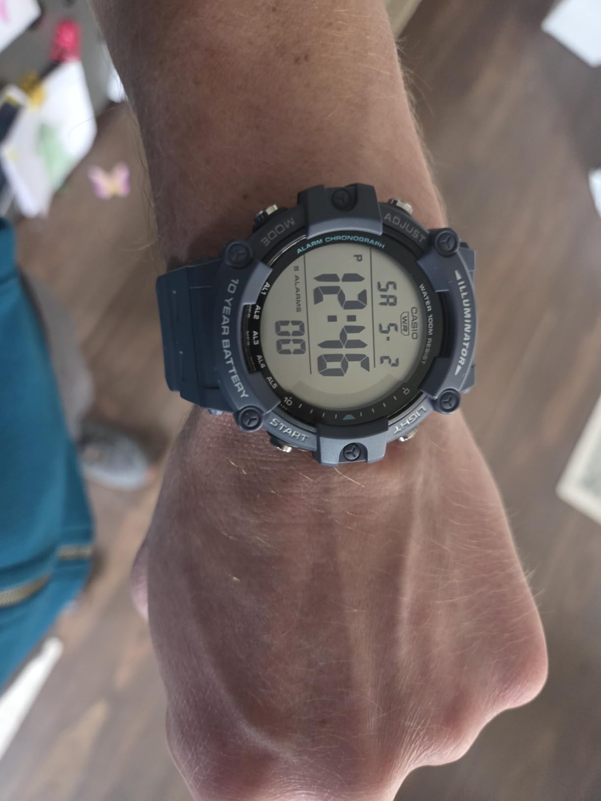 Casio Illuminator AE1500WH Series | 10-Year Battery | LED Backlight | 5-Alarms | 1/100 Sec Stopwatch | Men's Digital Watch customer photo 2
