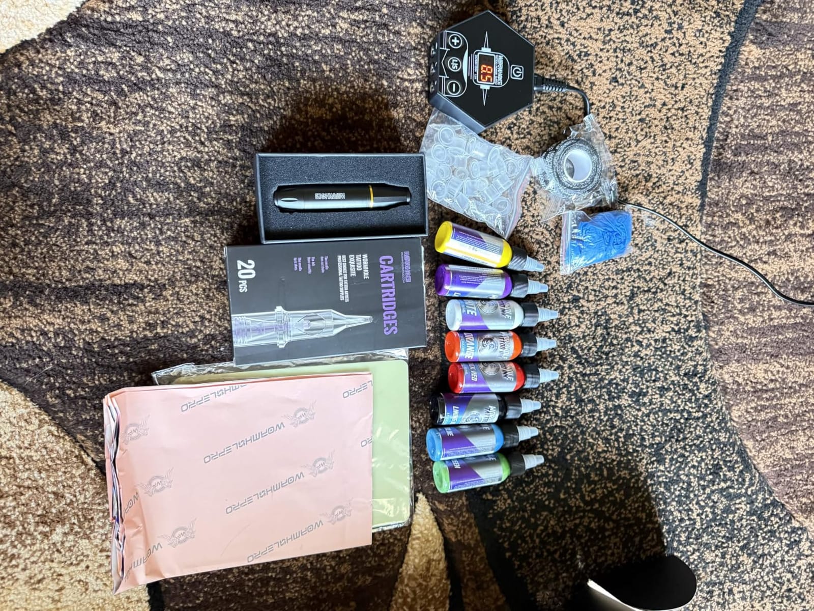 Wormhole Tattoo Gun Kit Uninterrupted Power Set for Beginners-Auri WTK070 customer photo 2