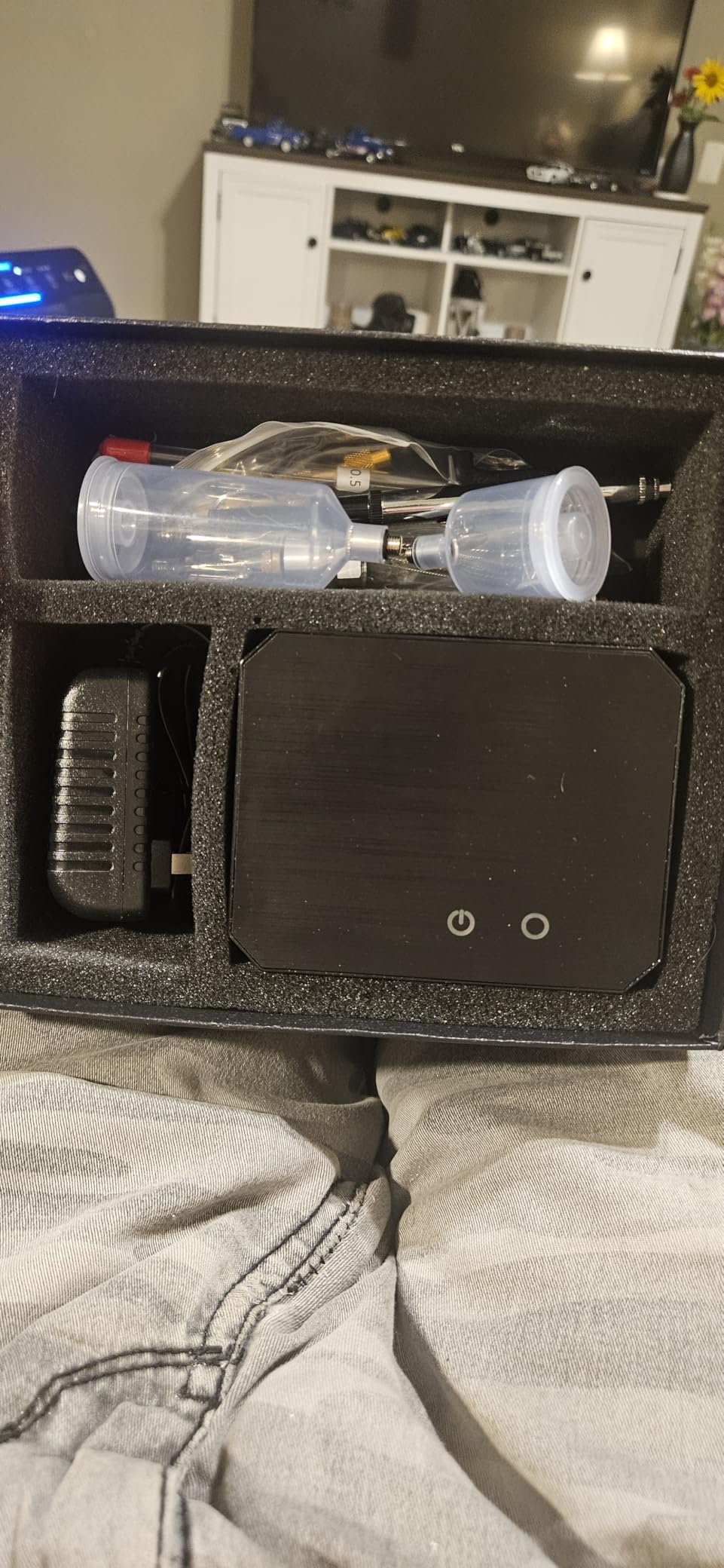 Gocheer Airbrush Kit,Upgraded 48 PSI Dual-Action Airbrush Set customer photo 1