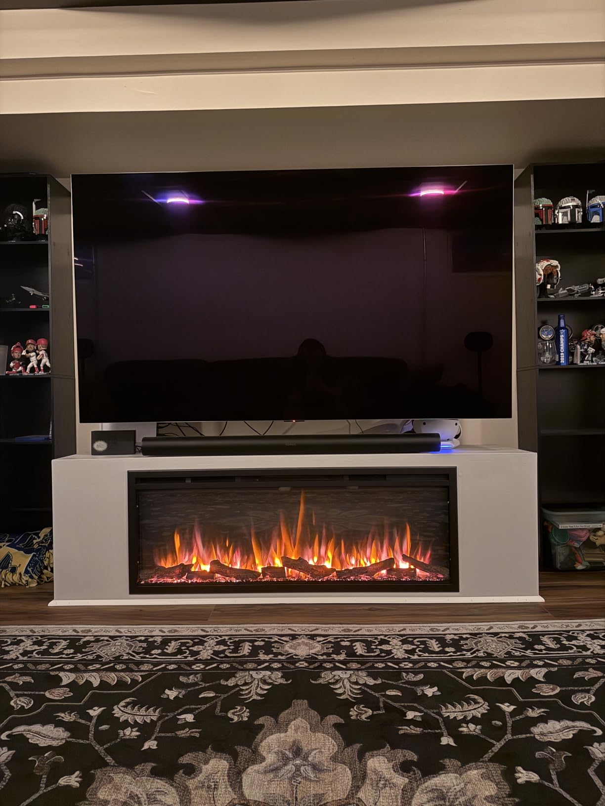 LegendFlame Austin in Wall Recessed & Wall Mounted Electric Fireplace (72