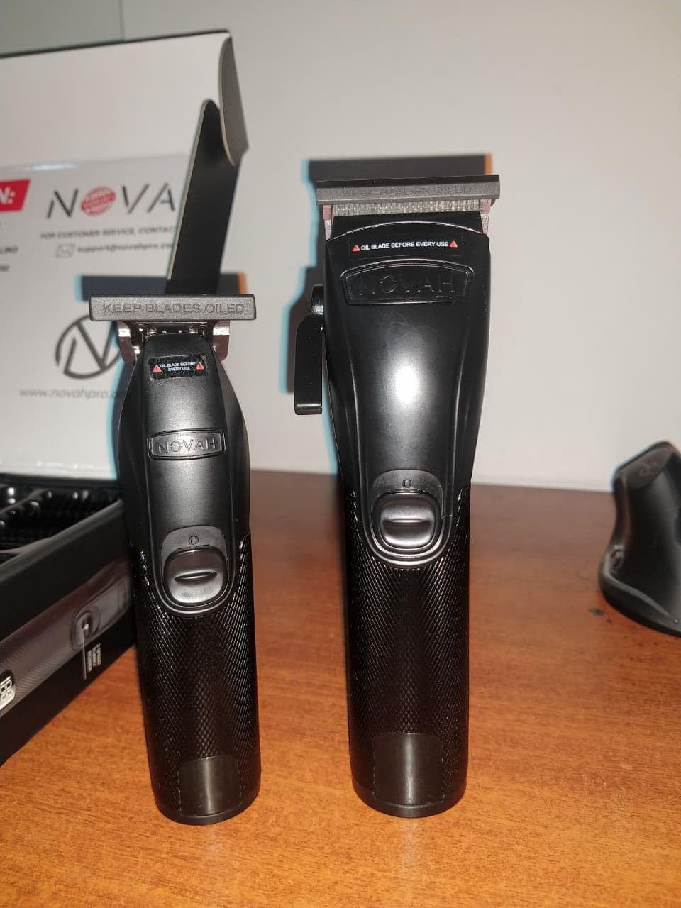 Novah® Professional Hair Clippers for Men, Professional Barber Clippers and Trimmer Set, Mens Cordless Hair Clipper for Barbers Haircut Kit Fade customer photo 2