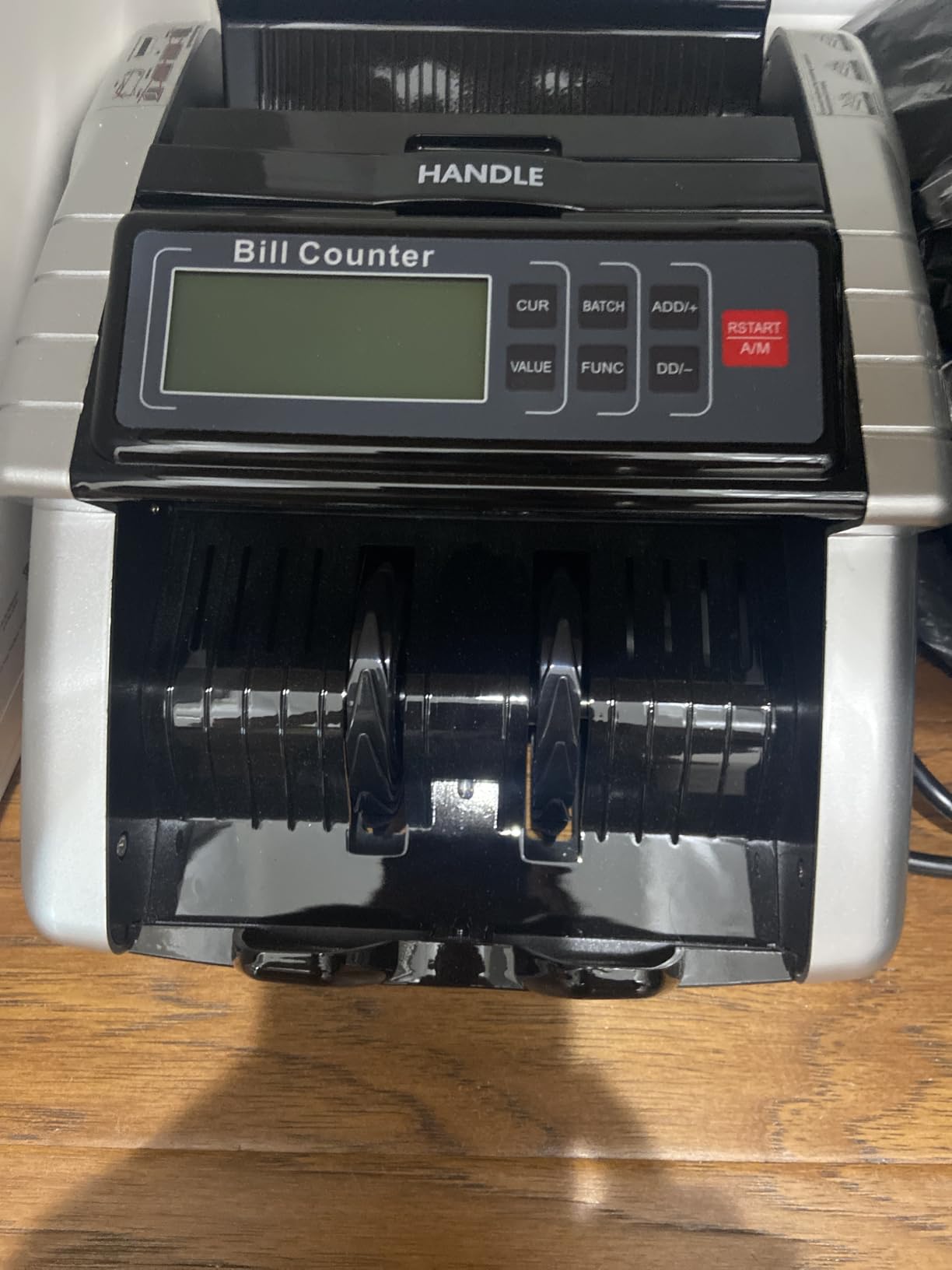 Aneken Money Counter Machine with Value Count, Dollar, Euro UV/MG/IR/DD/DBL/HLF/CHN Counterfeit Bill Detectors,Add and Batch Modes, Cash Counter with LCD Display customer photo 2