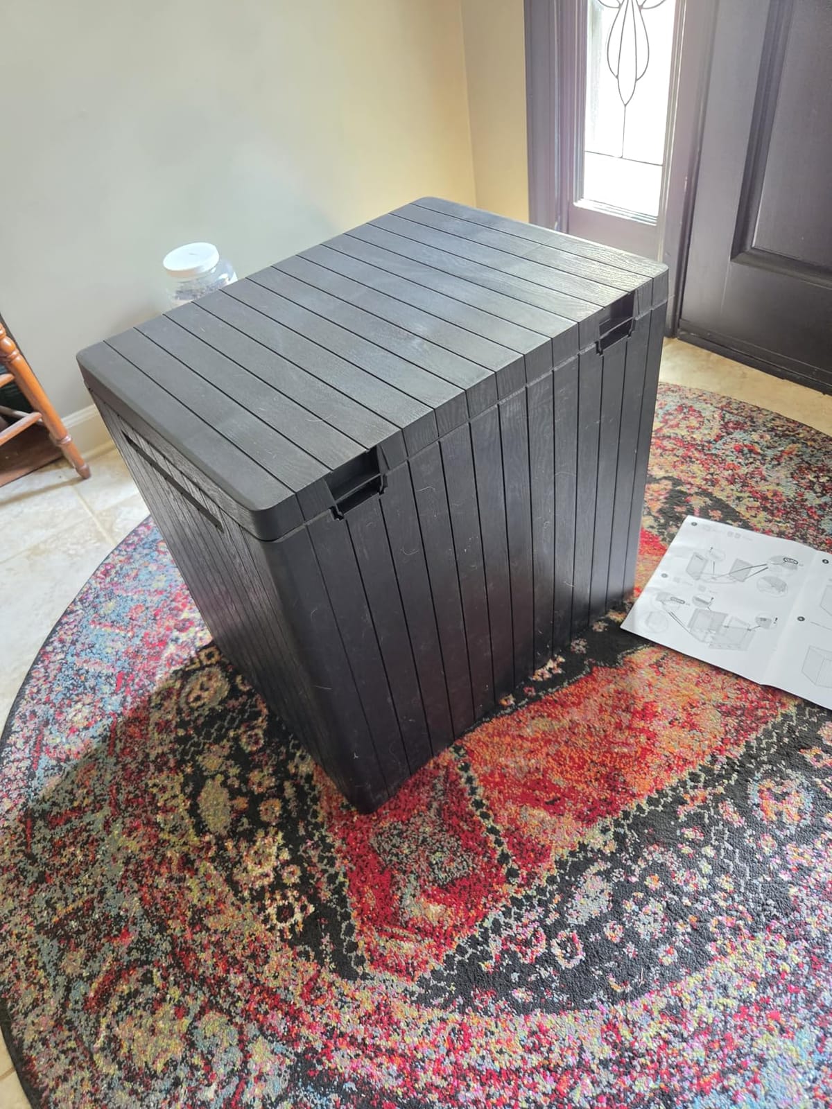 Keter City 30 Gal Outdoor Storage Box and Patio Side Table customer photo 2