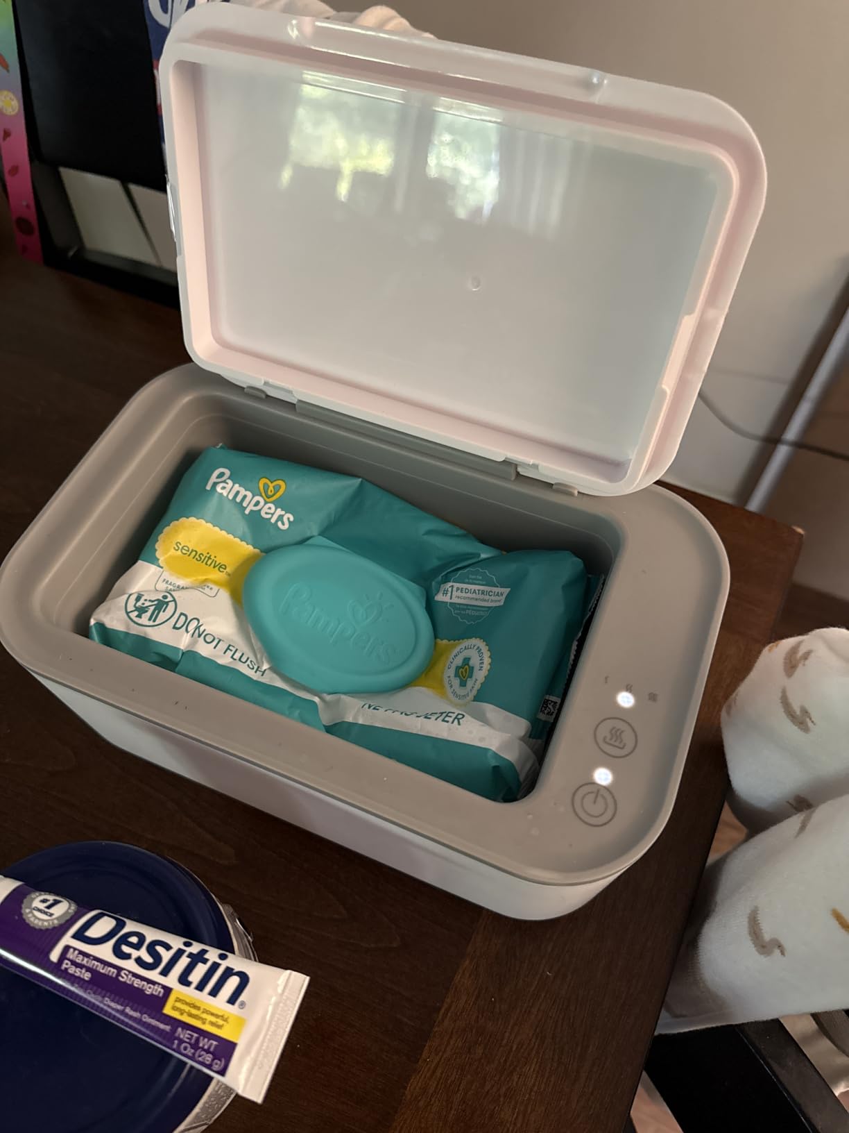 Chefhandy Baby Wipe Warmer with Surround Heating, Large Capacity, White customer photo 1