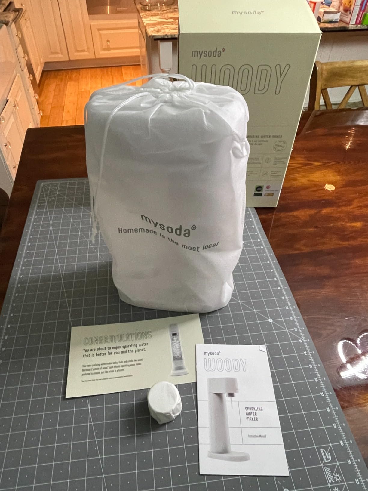 Mysoda Woody Carbonated Water Machine with 1L Bottle - Pigeon customer photo 1