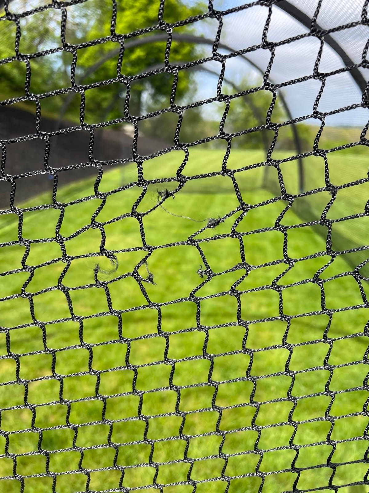 Upgrade 30FT Baseball and Softball Batting Cage Net and Frame, Large Batting Cages Net with Steel Frame for Home - Backyard Batting Cage with Pitching Backstop and Carry Bag customer photo 2