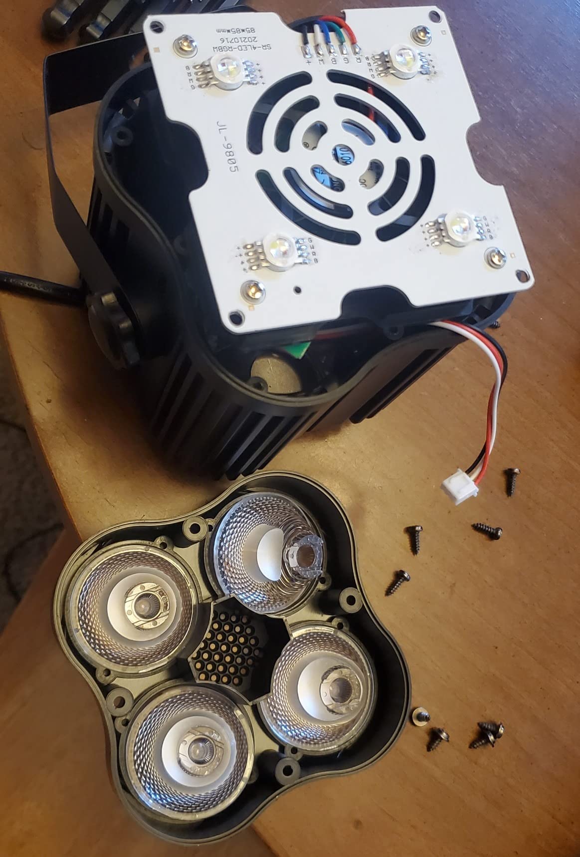 AQOOL Stage Par Lights, RGBW 4-in-1 LED Par Light Stage Lights DMX customer photo 1