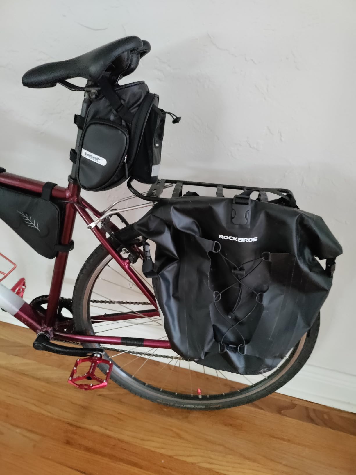 ROCKBROS Bike Panniers Waterproof Max 30L Capacity Cycling Traveling 2 Pack customer photo 2