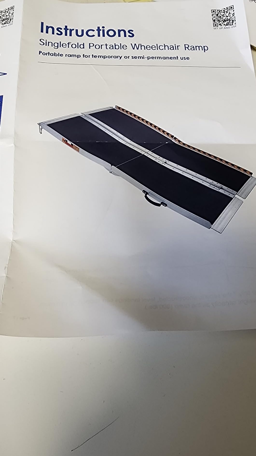 FACHNUO 2FT Portable Wheelchair Ramp for Home Steps, Non-Skid Aluminum Ramp customer photo 1