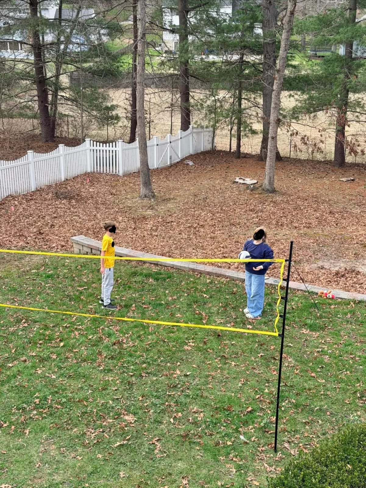 Volleyball Net for Backyard Portable, 32x3 FT Anti-Sag Net with Steel Poles customer photo 2