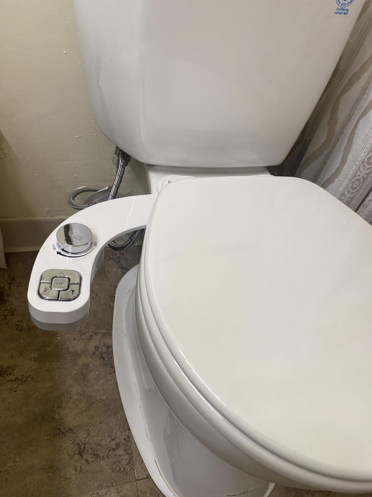 Bidet Attachment for Toilet, Dual Nozzle (Frontal and Rear Wash) Non-Electric Fresh Water Toilet Seat Attachment with Nozzle Self Cleaning, Adjustable Water Pressure(Chrome Silver) customer photo 2