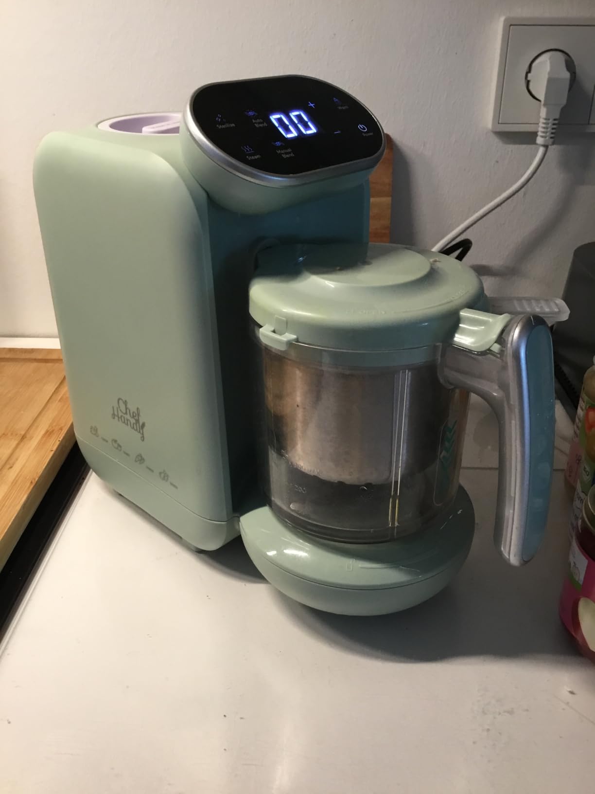 Chefhandy 5-in-1 Baby Food Maker with Stainless Steel Steam Basket, Green customer photo 1