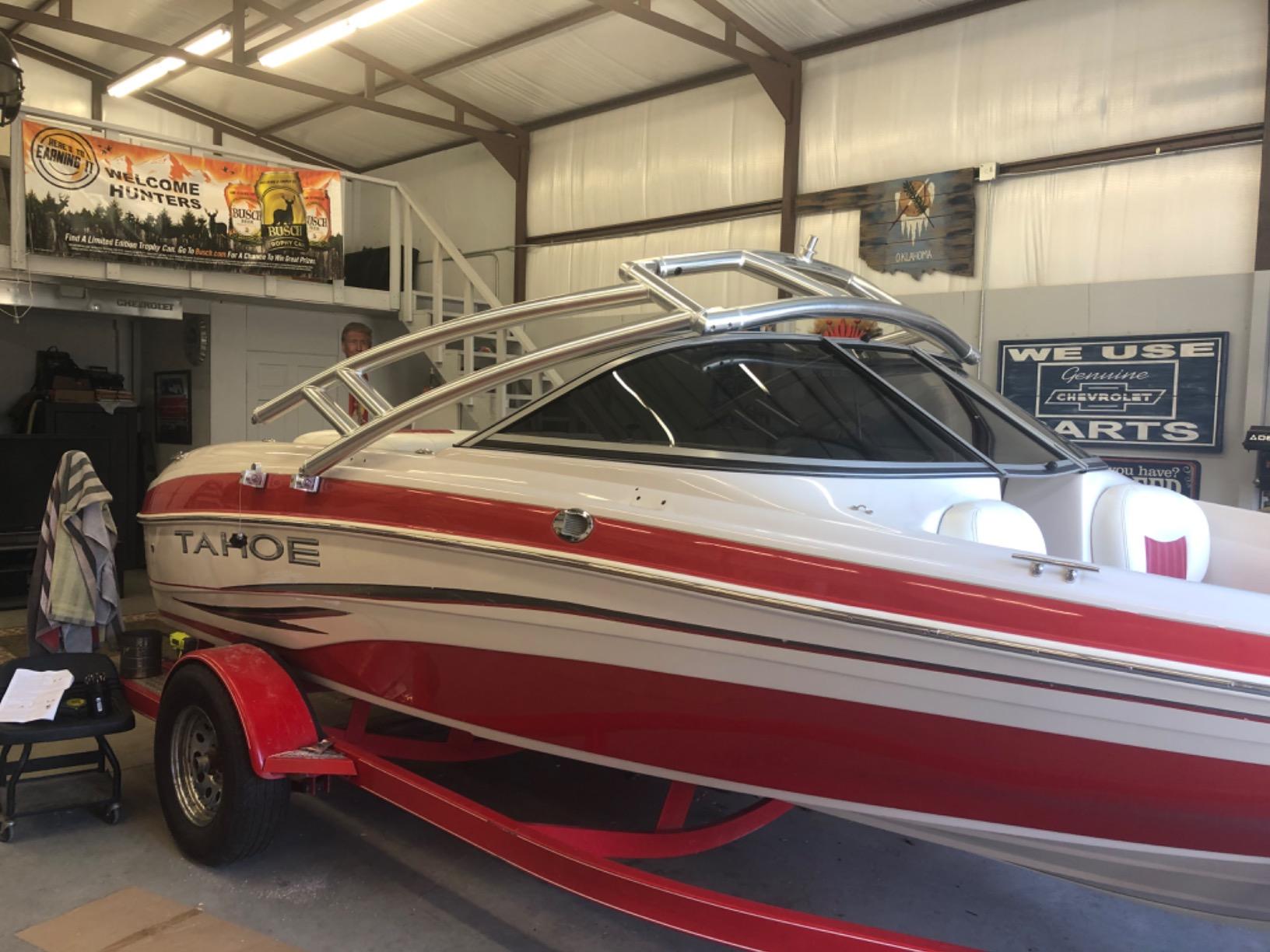 Monster Tower MTK Wakeboard Tower - Universal Fit, Collapsible, Forward-Raked Design, Arched Upper Bar, Dual Reinforced 2.5” Anodized Aluminum for Water Ski/Wake Sport customer photo 2