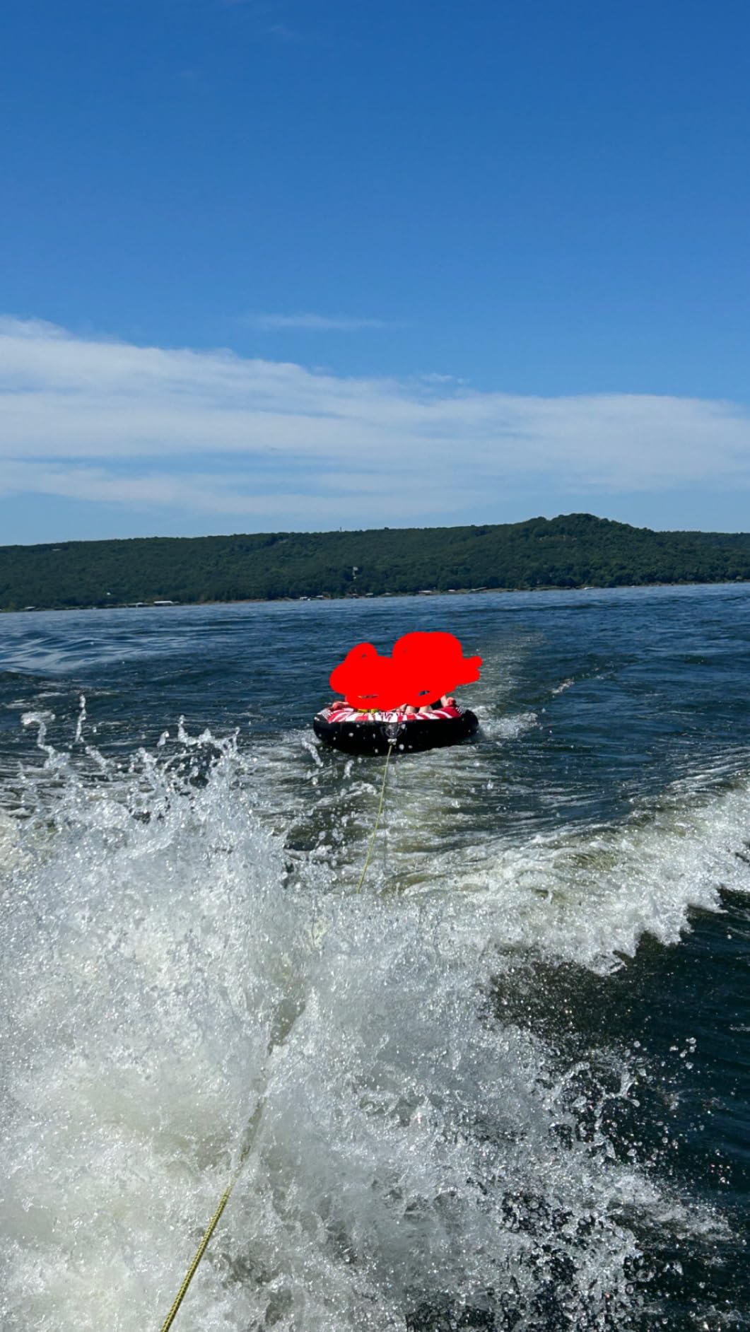 ZOOMBROS Towable Tube for Boating 2-Person, Secure Cockpit Seating for Kids & Family Safety, Heavy-Duty Water Sport Towables Large Capacity with Quick Connector, Less Drag customer photo 1