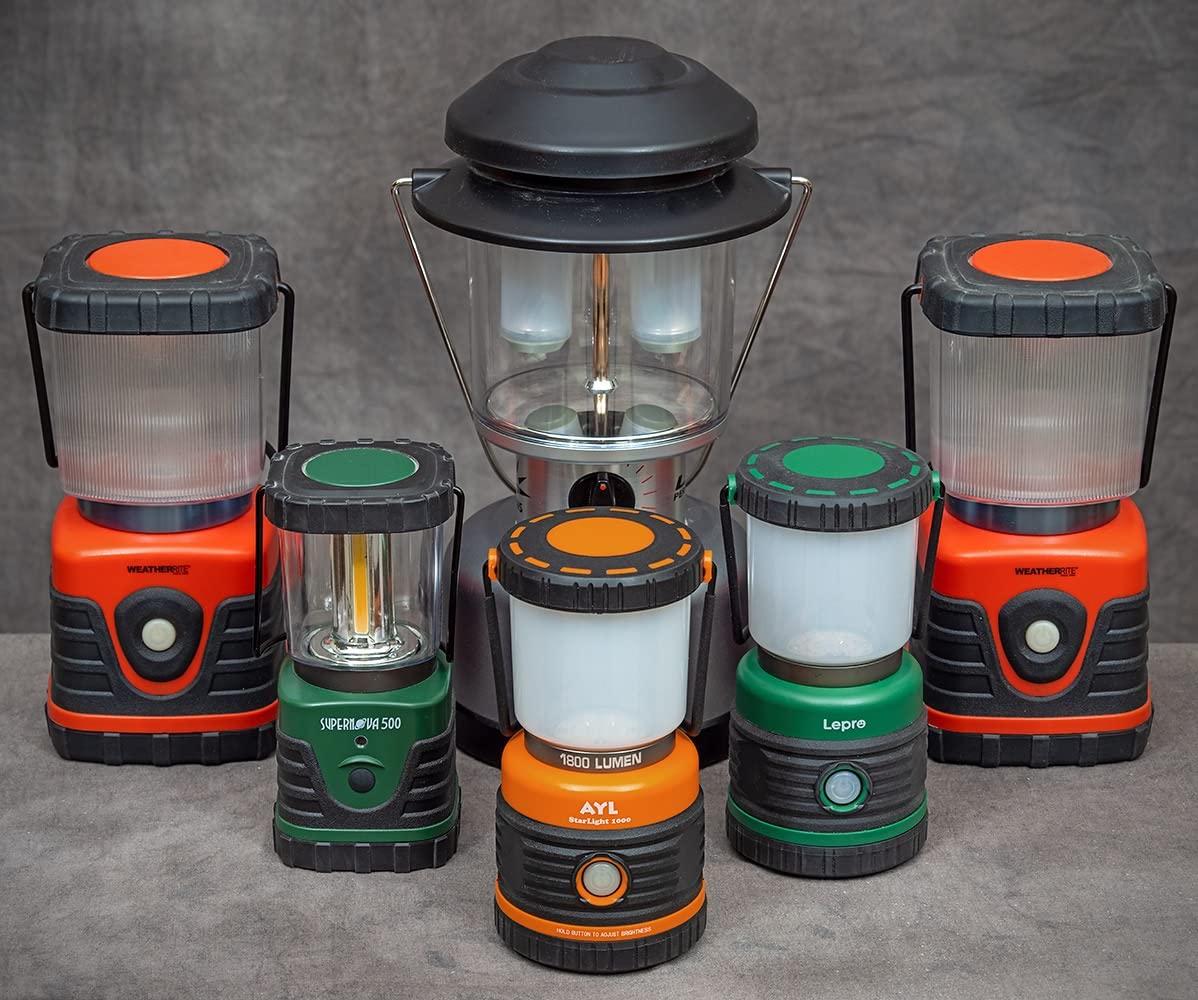 LED Camping Lantern, Battery Powered LED 1800LM, 4 Camping Lights Modes, Perfect Lantern Flashlight for Hurricane, Emergency Light, Storm, Power Outages, Survival Kits, Hiking, Fishing, Home and More customer photo 2