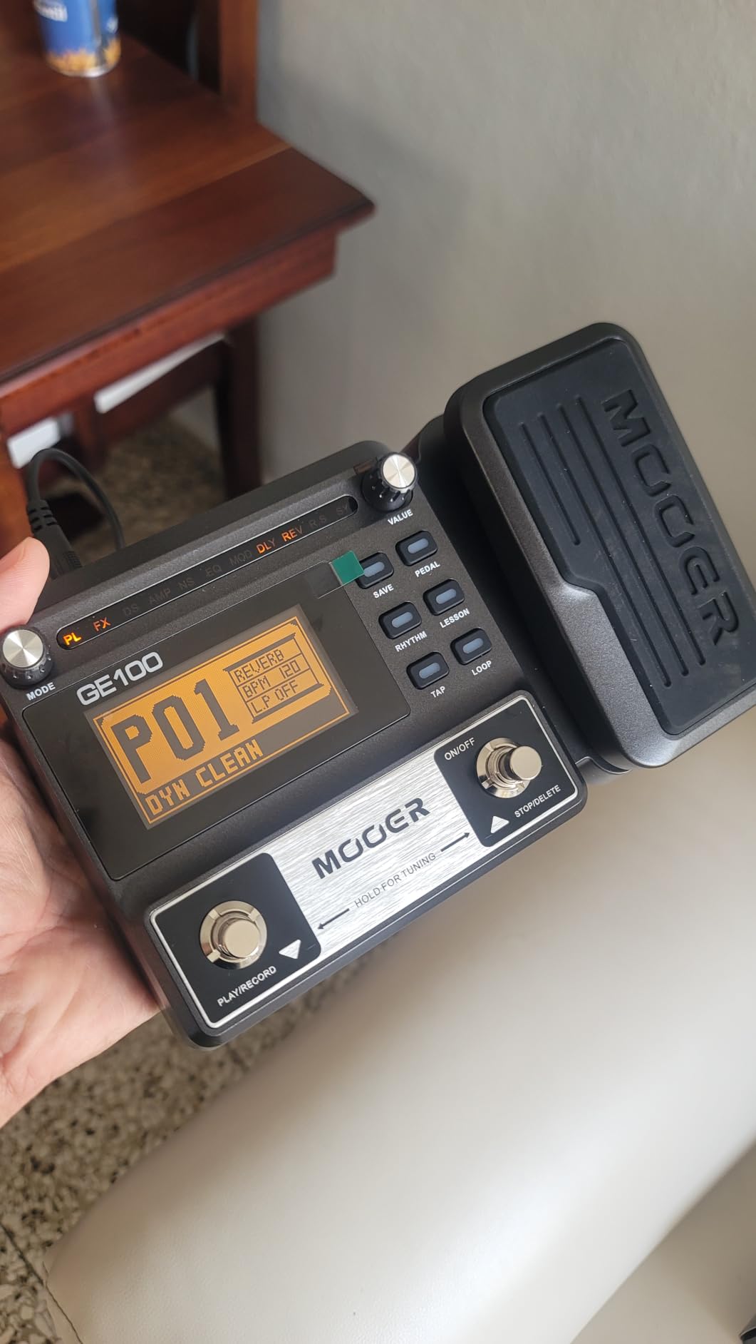 MOOER GE100 Multi-Effects Guitar Pedal 80 Presets, 66 Effects customer photo 1