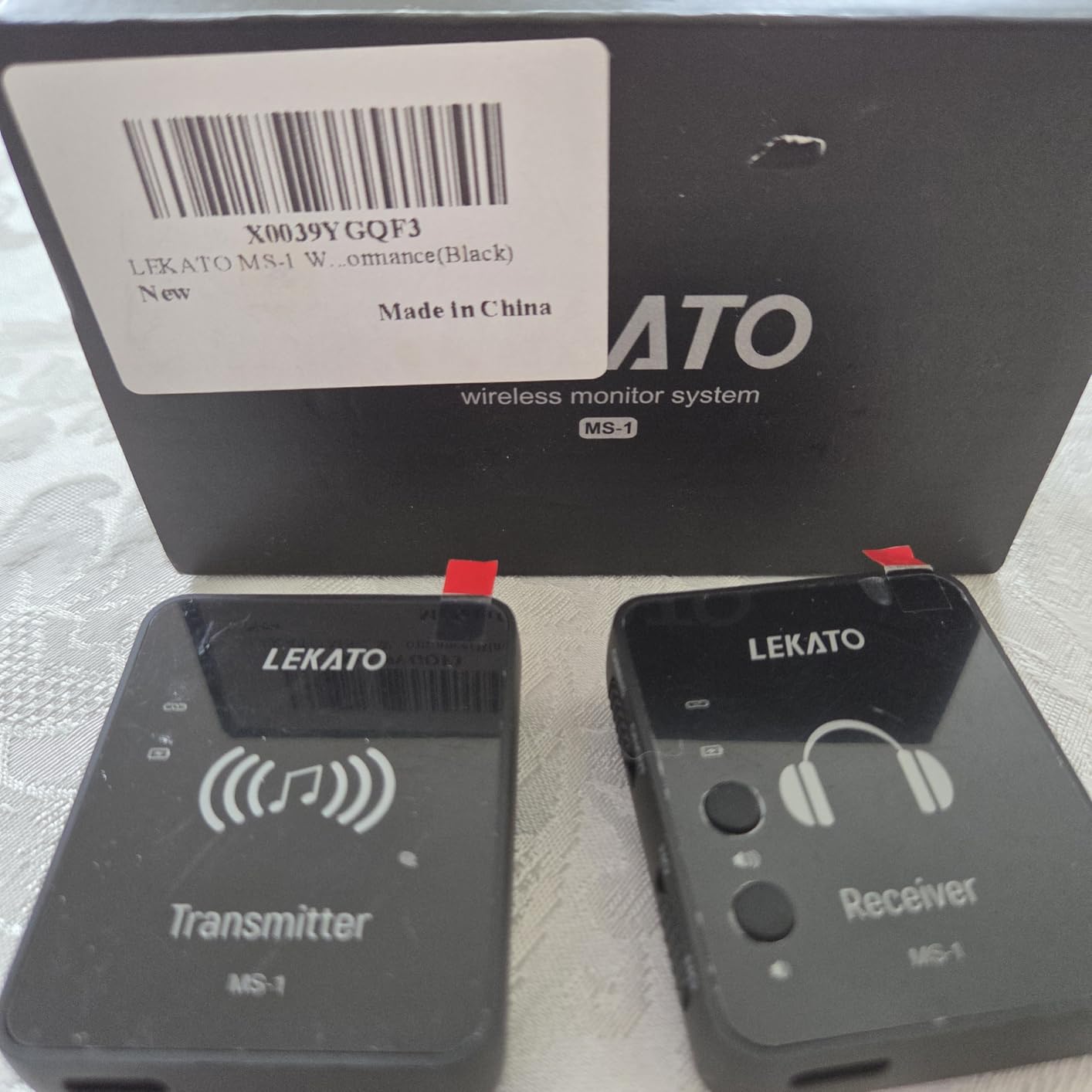 LEKATO Wireless in Ear Monitor System 2.4GHz, Stereo in-Ear Monitoring with Transmitter Receiver Clip-On, One to Many, Auto-Pairing, Wireless IEM for Band Rehearsal,Studio, Church,Small Gigs(MS-1) customer photo 2