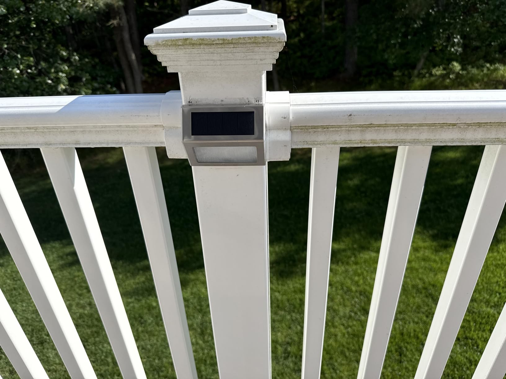 XLUX Warm White Solar Lights for Deck Step Fence, Black SST Housing, 6 Pack customer photo 1
