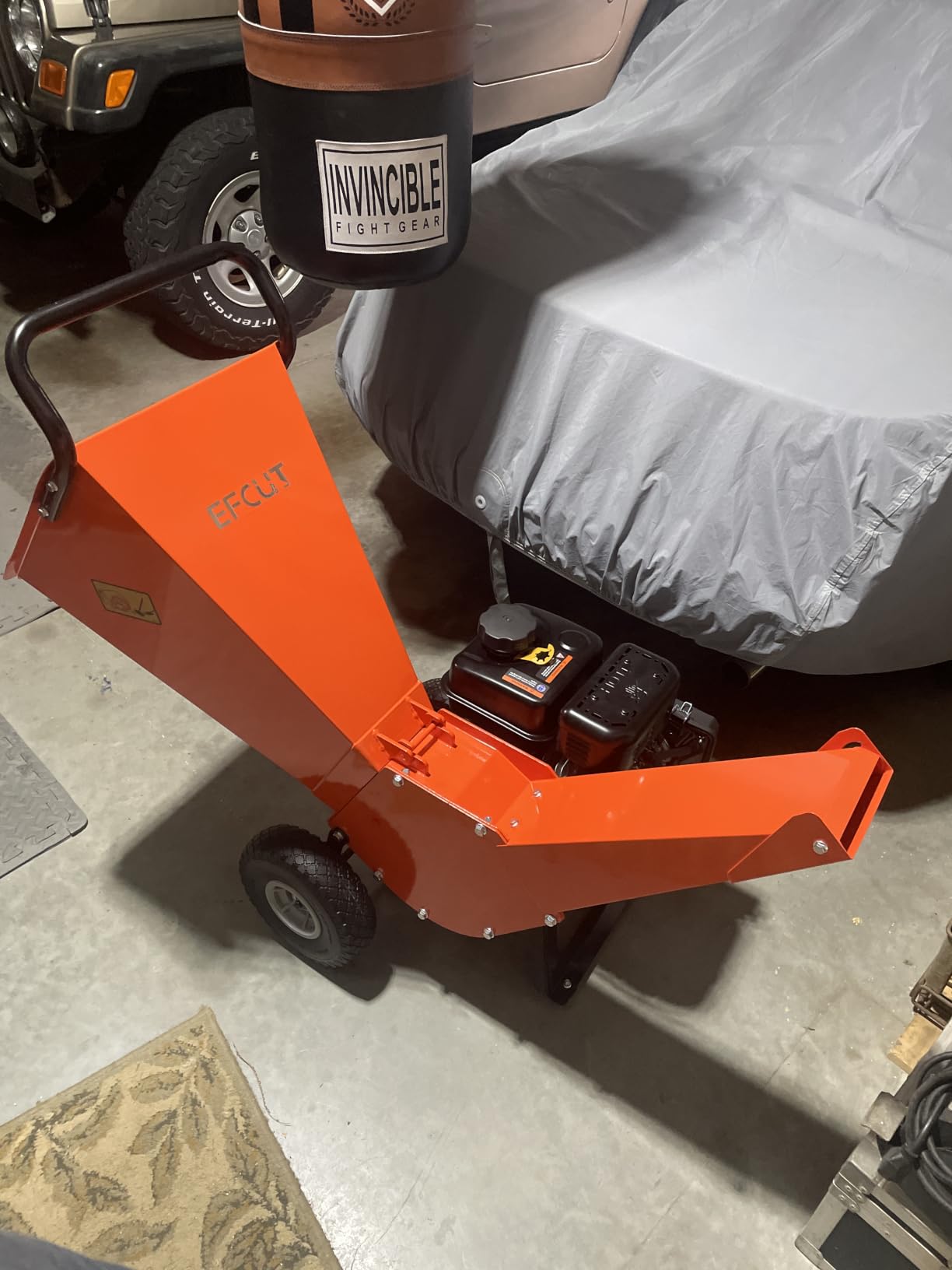 Wood Chipper Shredder Mulcher 7HP Gas Powered Heavy Duty Compact Design 3