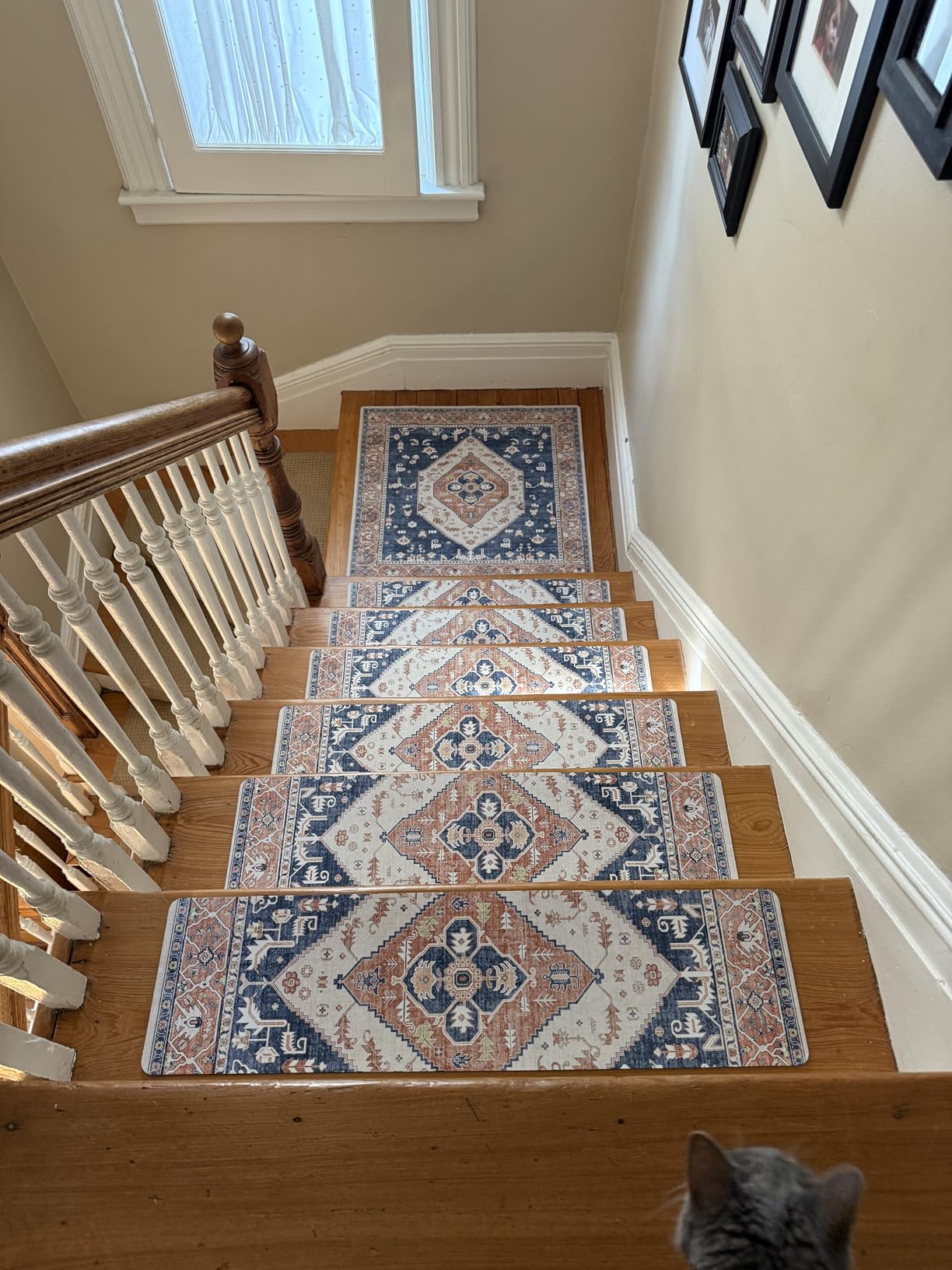 OJIA Non-Slip Carpet Stair Treads for Wooden Steps 15PC 30