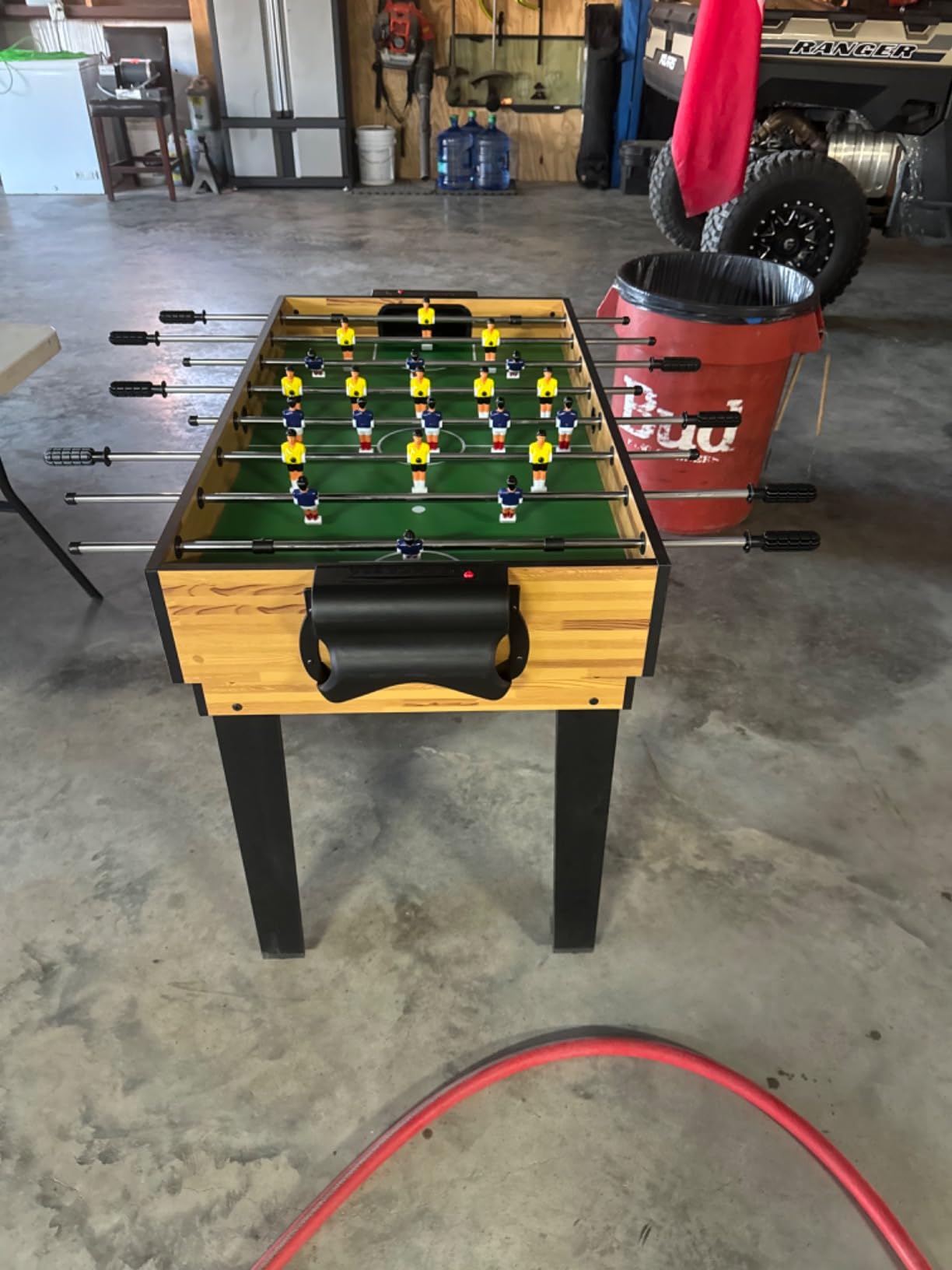 SereneLife Full Size Ping Pong Table, 9’ x 5’ Regulation Fold-Flat Table Tennis Table, Hinged Panels for SUV Transport and Easy Storage, Portable Space-Saving Design, Net & Post Set Included customer photo 2