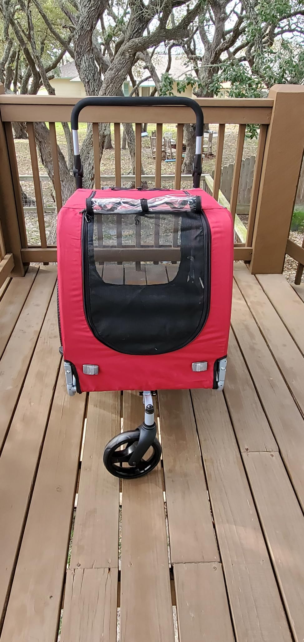 DOGGYHUT® Premium Large Pet Bike Trailer & Stroller Up to 77 lbs (Gray) customer photo 2