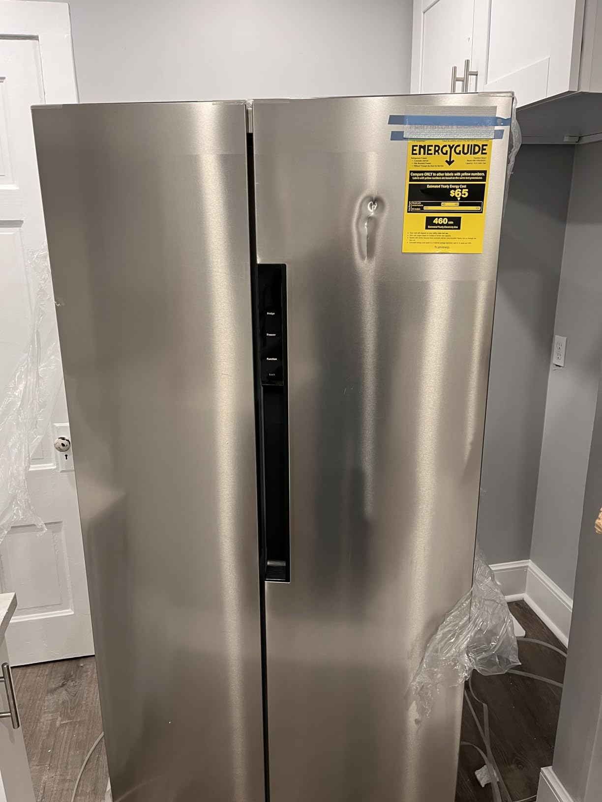 Hamilton Beach HBF1558 15.6 cu ft Counter Depth Full Size Refrigerator, Side Doors, Stainless customer photo 1