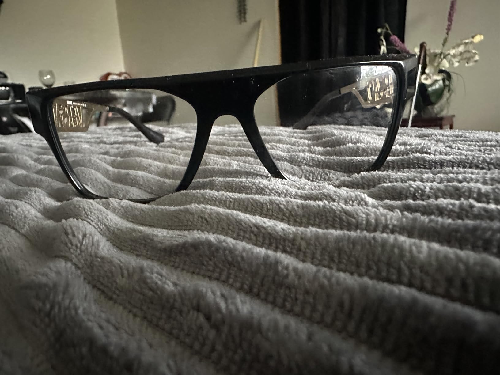 Versace VE 3326U GB1 Black/Gold Plastic Rectangle Eyeglasses 55mm customer photo 1