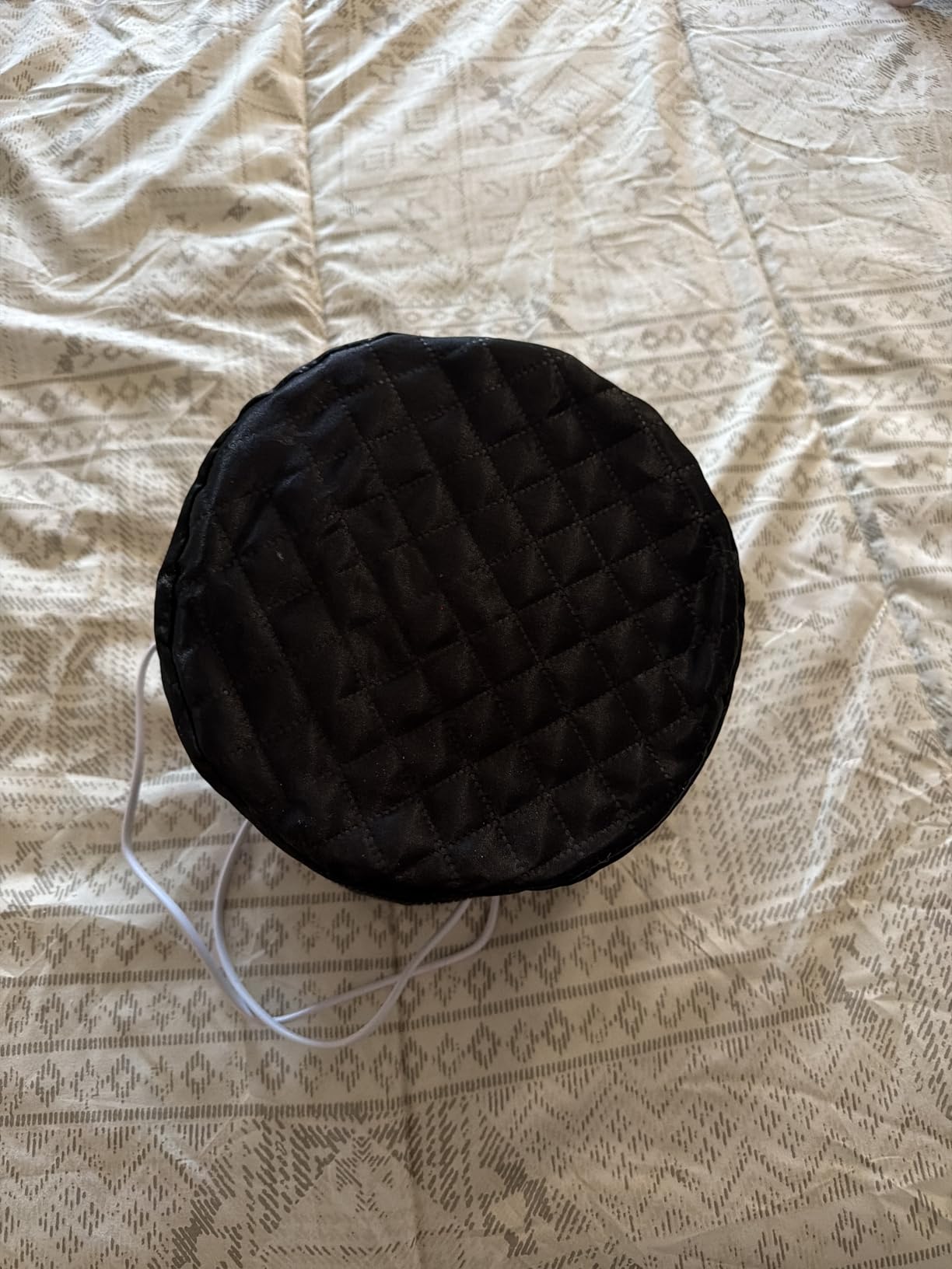 Heat Cap for Deep Conditioning, Ingeware Thermal Cap for Hair Steamer Cap for Natural Hair Portable Electric Heat Hair Spa Cap for Home Use Pattern (Solid Black) customer photo 1