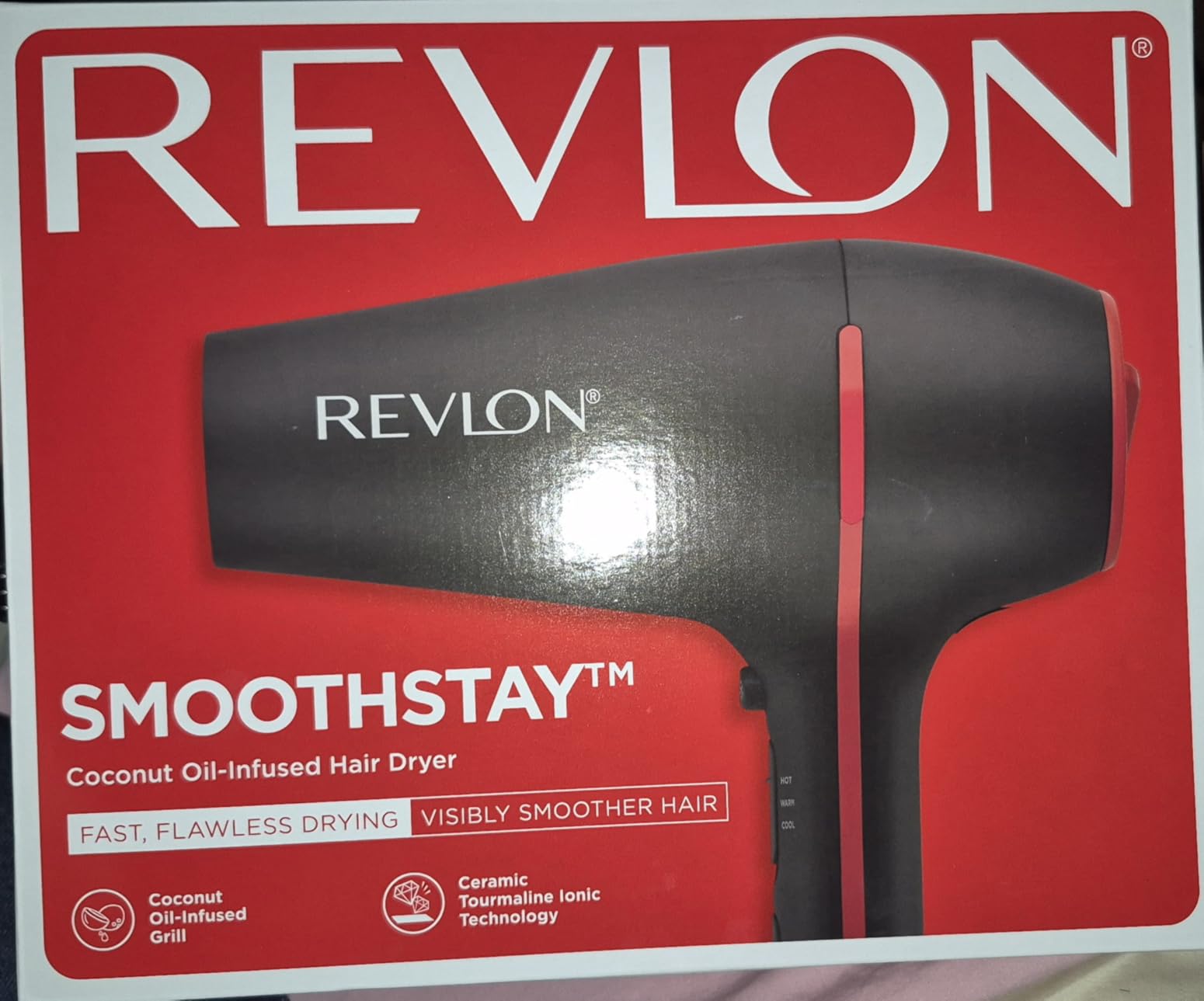 REVLON SmoothStay 1875 Watt Coconut Oil Infused Hair Dryer with Diffuser customer photo 1