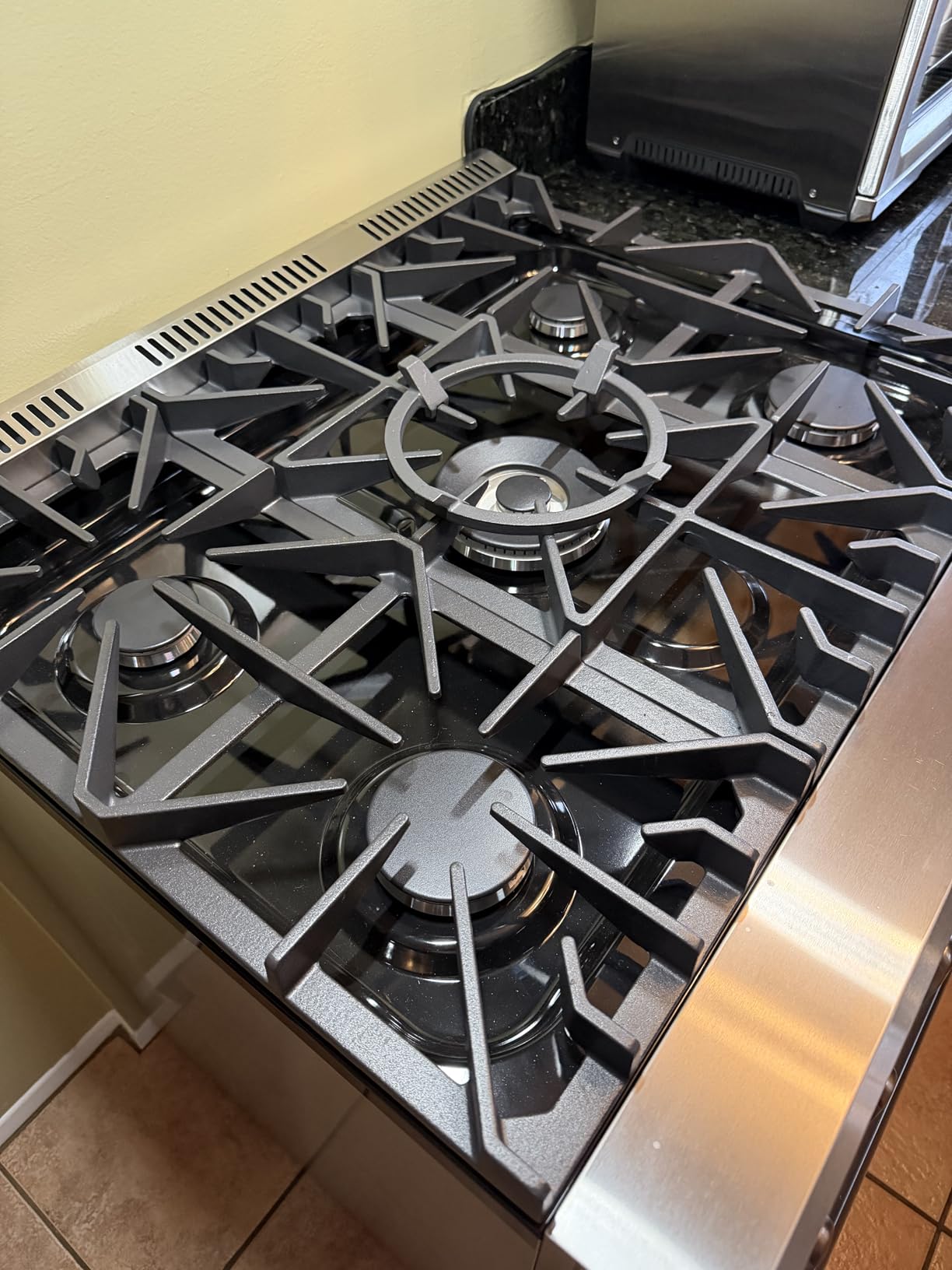 FORNO Lazio Dual Fuel 30″ Inch. Gas Range Electric Oven Freestanding 5 Sealed Burners 69,500 BTU Stove-Top Output, Electric Oven Includes Air Fryer and Griddle customer photo 2