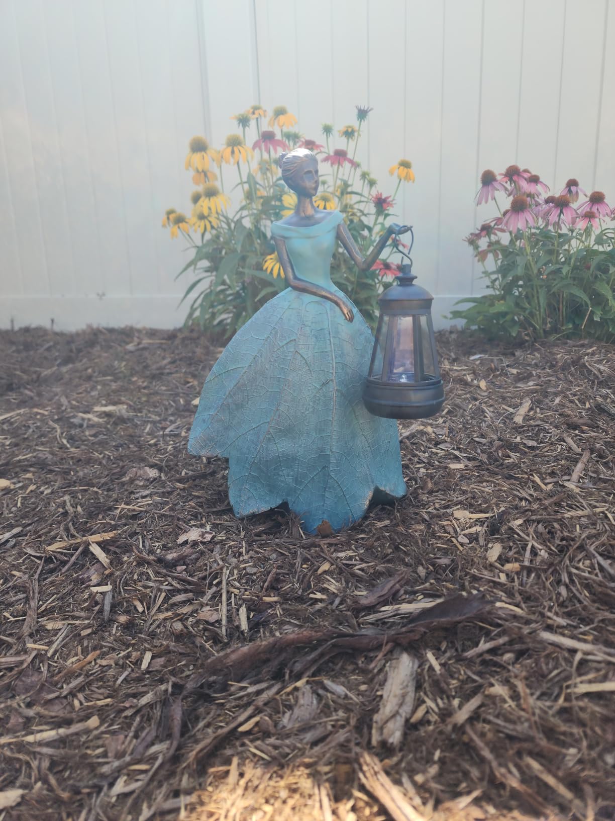 Guichifun Fairy Statue Home Decoration Leaf Angel Girls 8.5 x 5 x 12 Inch customer photo 1