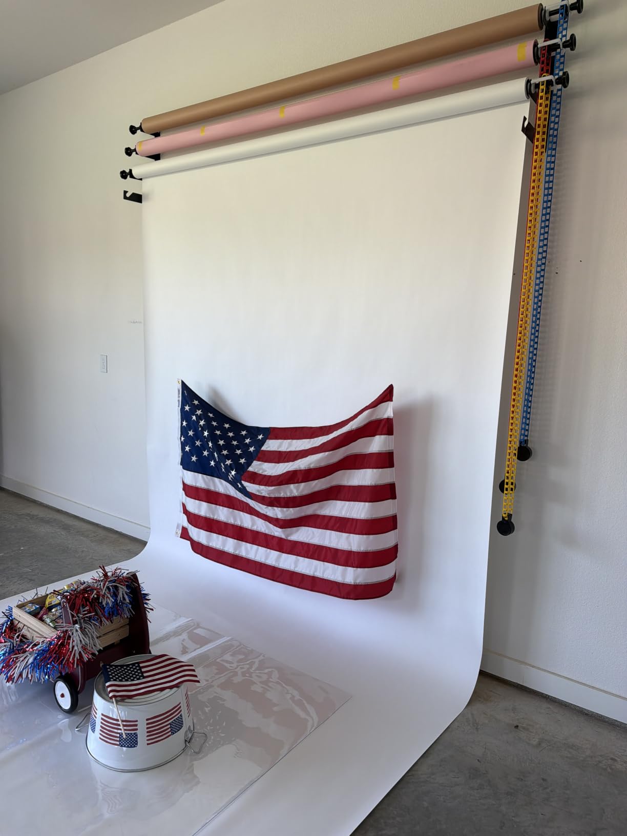 Solid Photography Backdrop Background Chromakey Muslin Portrait Background Screen for Photo Video Studio… (White, 8x10ft) customer photo 1