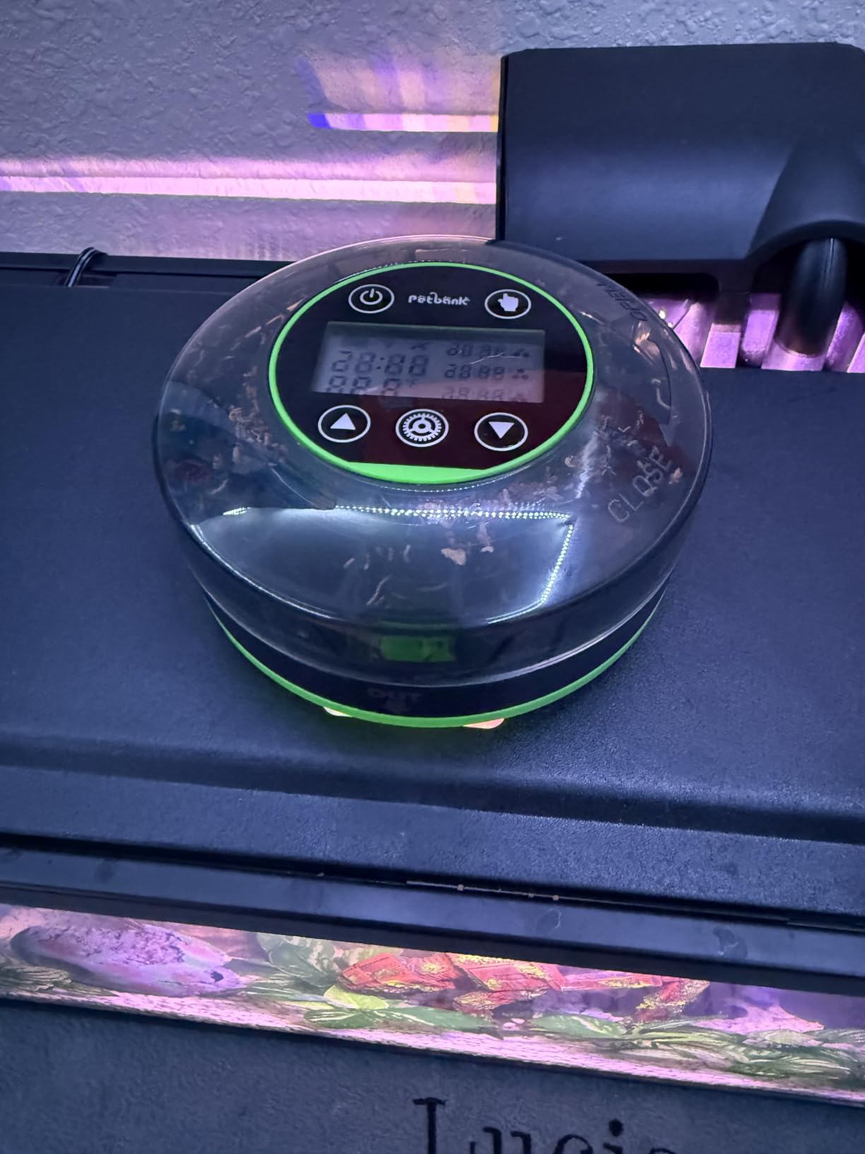 Automatic Fish Feeder for Aquarium Portion Control & Moisture-Proof | USB-C Rechargeable Auto Fish Food Dispenser with Timer, LCD Display, Vacation Precision Feeding for Small Tank Betta Turtle customer photo 2