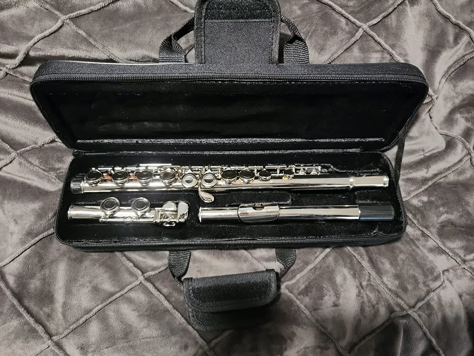 POGOLAB Closed Hole C 16 Keys Flute for Student Beginner, Flute Instrument with Cleaning Kit, Carry Bag, Strap, Probe Rod, Gloves (Nickel) customer photo 1