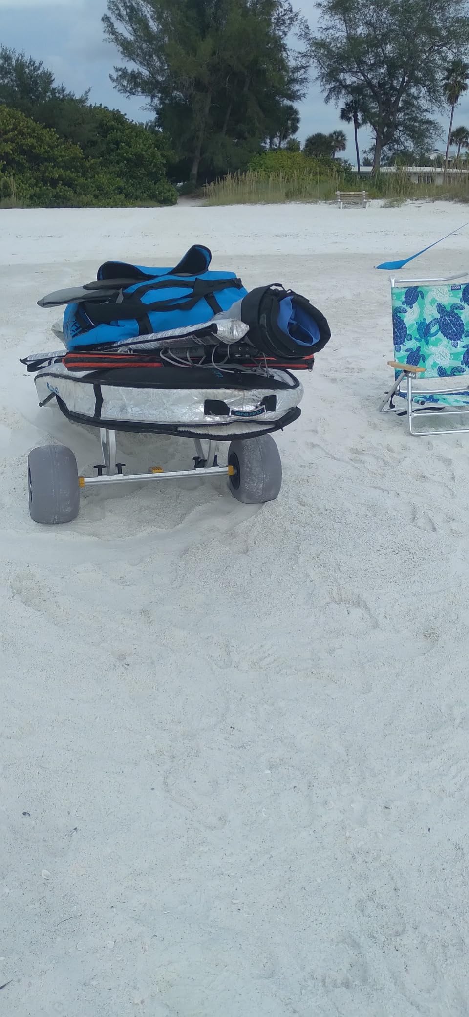 Bonnlo Kayak Beach Cart, Width Adjustable 6.3