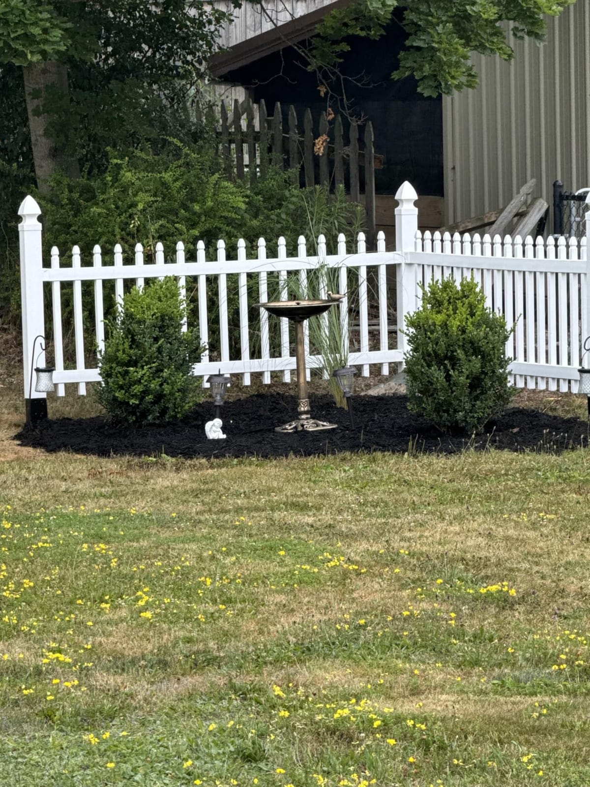 BACKYARD EXPRESSIONS PATIO · HOME · GARDEN 912449-WB Outdoor Garden Bird Bath- Bronze- Weather Resistant Polyresin-30 Inch-Backyard Expressions customer photo 2