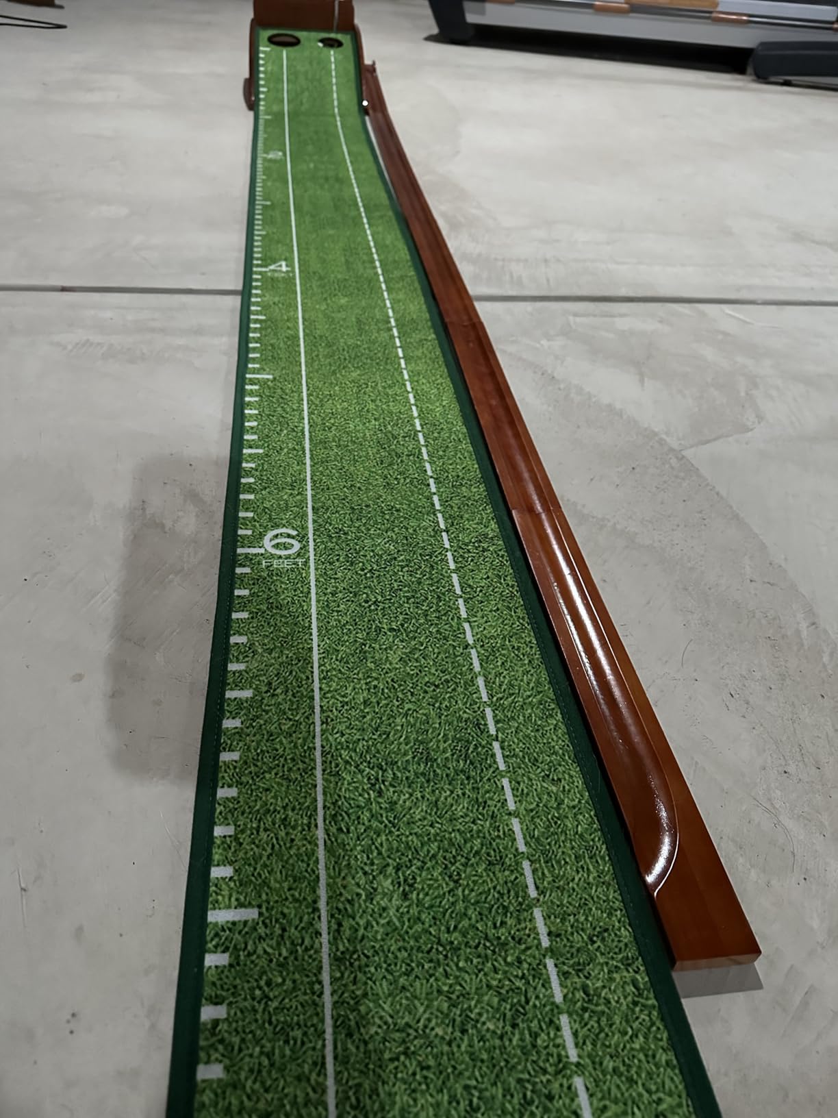 Golf Putting Mat, Putting Green Indoor with Ball Return - Golf Gifts for Men Christmas, Golf Training Aid for Home Office, Portable Putting Training Mat for Men customer photo 1