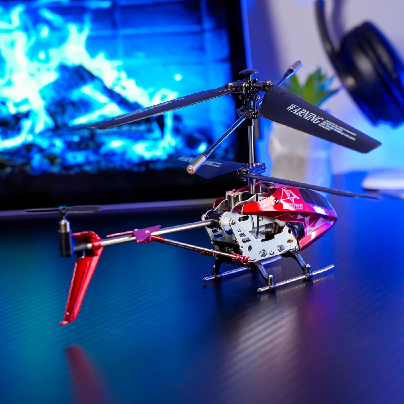 SYMA Remote Control Helicopter, S107H-E RC Helicopter with One Key take Off/Landing, High & Low Speed and Durable Alloy Design, Gift Toy for Kids and Beginners customer photo 2