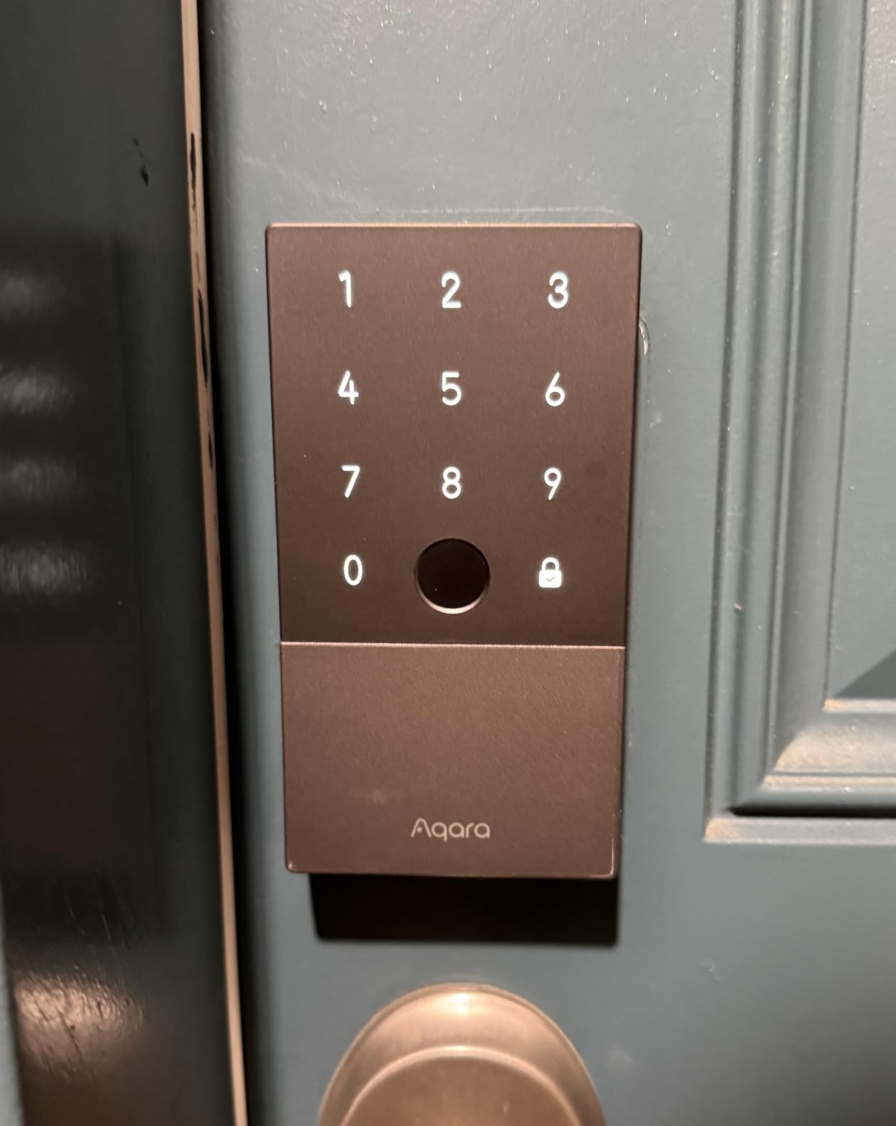 Aqara Smart Lock U100, Apple Home Key, Fingerprint Deadbolt, Gray customer photo 2