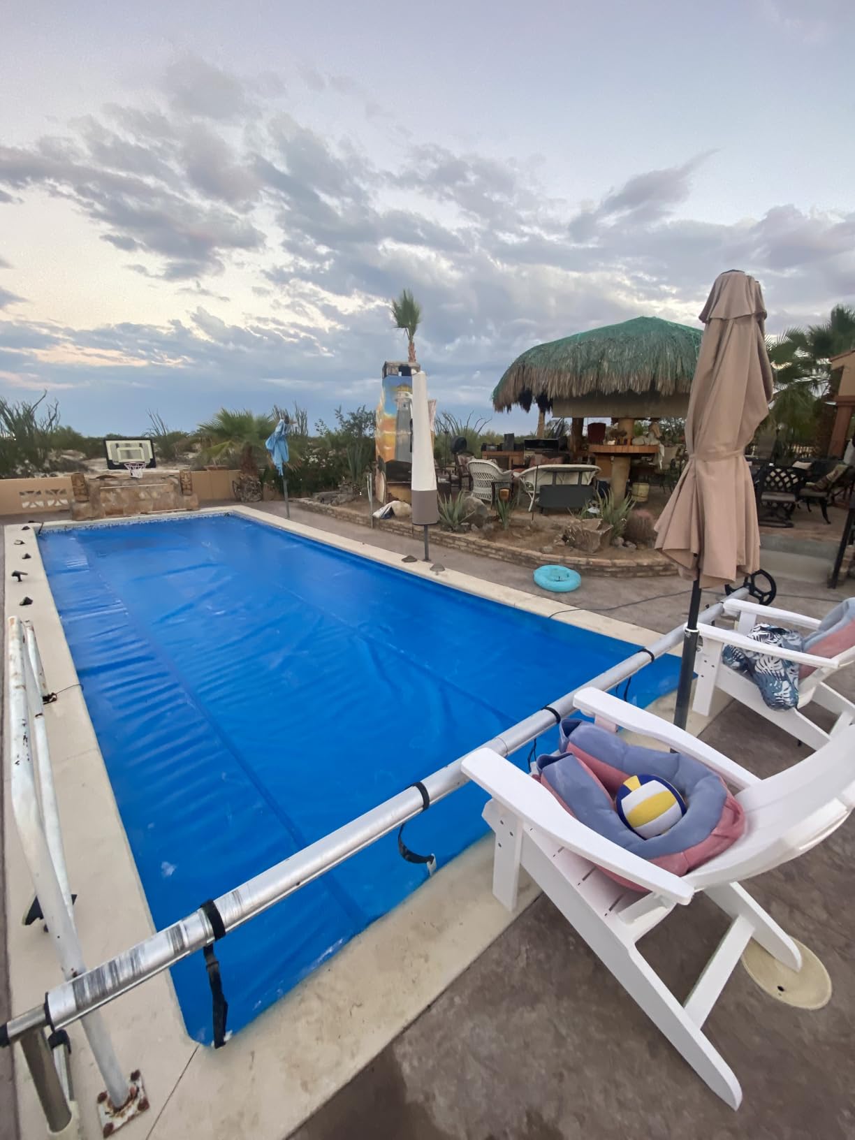 BigXwell Heavy-Duty Solar Pool Cover 16x32ft - 16Mil Blue customer photo 1