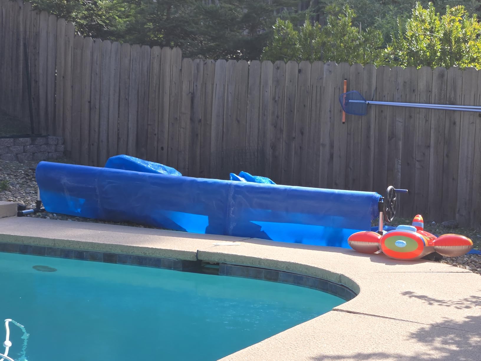 BigXwell Heavy-Duty Solar Pool Cover 16x32ft - 16Mil Blue customer photo 2
