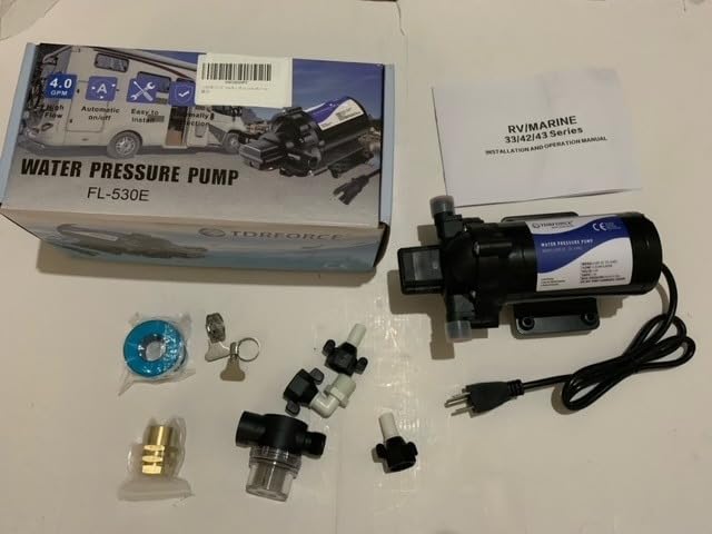 110V Fresh Water Circulating Pump 4GPM Pressure Increase Booster Pump 45 PSI Transfer Pump Self Priming on Demand Water Pump Diaphragm Pump Washdown Pump Inline Water Pump for Garden Hose… customer photo 1