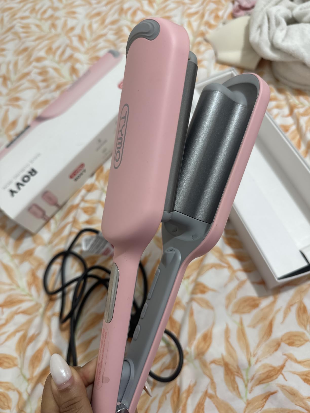Curling Iron Hair Crimper Waver, TYMO ROVY Beach Waves Hair Curler customer photo 1