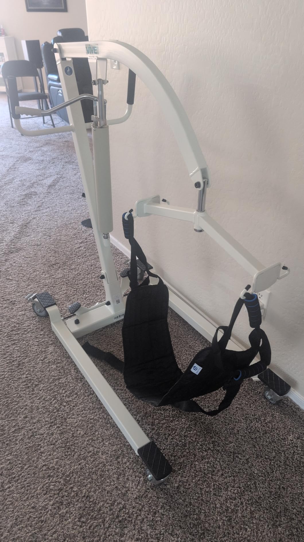 Vive Hydraulic Patient Lift for Home Use with Sling - Portable, Medical customer photo 1