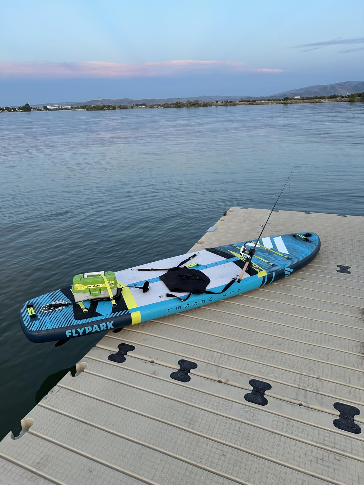 Flypark 10'8/11'x35'' Fishing&Family Stable Inflatable Paddle Boards, Extra Wide SUP Paddleboard Inflatable, 430lb/3 People, Stand Up Paddle Board for Adults, Camera Mount, Shoulder Strap, Rod Holder customer photo 2