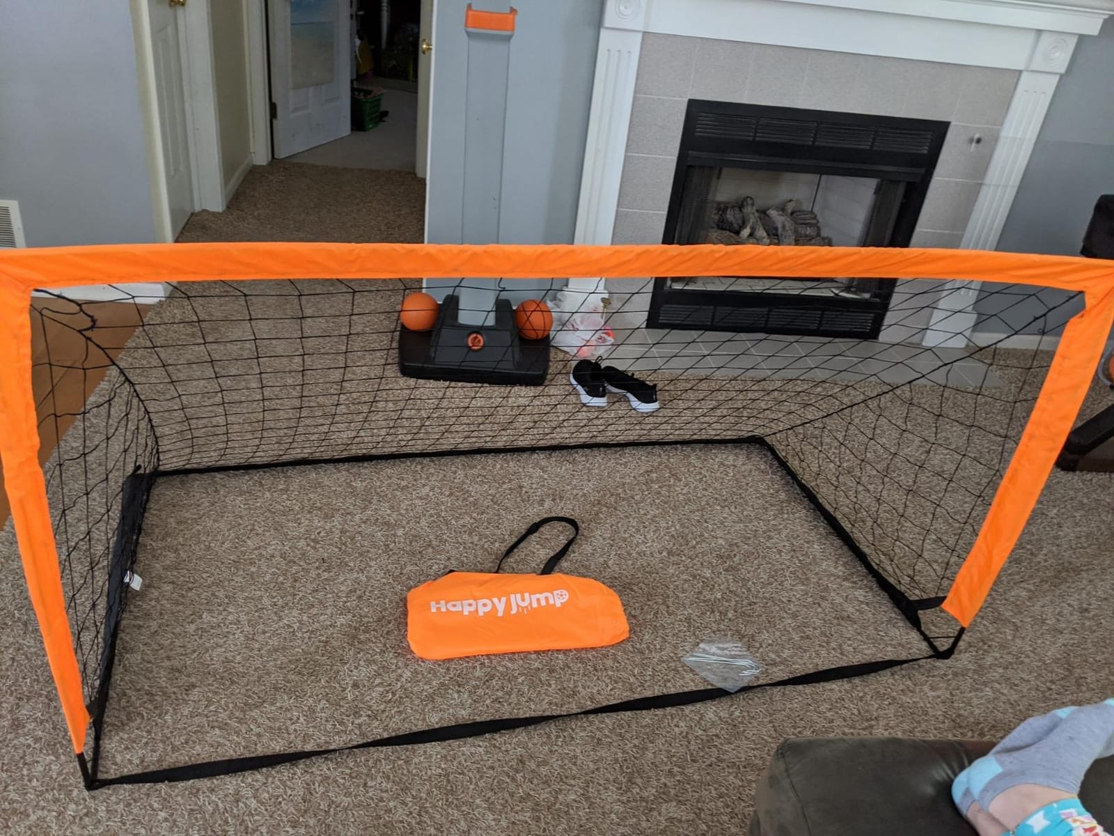 Happy Jump Kids Backyard Soccer Goals 7x5 & 5x3.6 FT, Portable Outdoor Play customer photo 2
